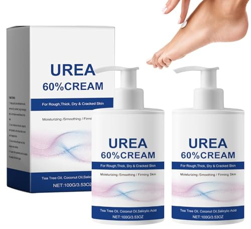 SICONEL 2 Stück 60 Prozent Urea Creme, Tief Feuchtigkeitsspendend Fusscreme