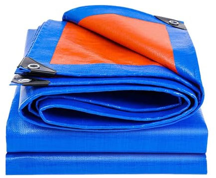 Lona impermeable resistente para muebles de jardín, piscina y coche, 3 x 6 m, protección para todo tipo de clima, con lados recubiertos y diseño lavable