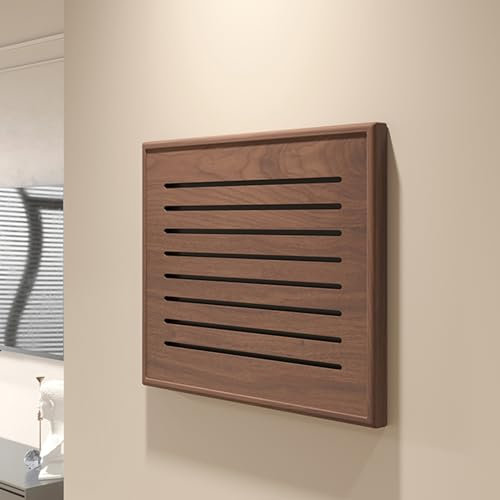 Stromkasten Verkleidung Abnehmbare Abdeckung für Stromzählerkasten, Schutzabdeckung für Sicherungskasten mit Holzlamellen, Wandbehang mit Kunstwerken zur Sicherungskastenabdeckung, für WLAN-Router(Bro
