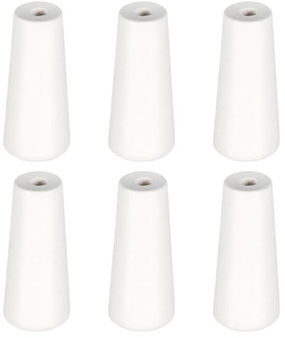 6-Piece Blind Cord Connectors & Pull Cord Ends, Roman Blind Kit for Window, Ceiling Light Switches, Shower Blinds & Fan Pulls (White)