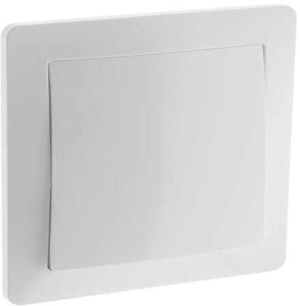Interrupteur encastré blanc - 10A - Zenitech