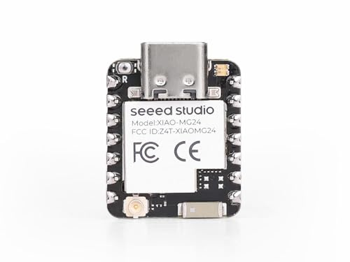 Seeed Studio XIAO MG24 Sense (vorgelötet) – Silicon Labs EFR32MG24, Natives Material auf Thread/BLE 5.3, Arduino kompatibel, 1,95A Ultra-Low-Power, IMU/integriertes Mikrofon/Antenne, 19 GPIOS