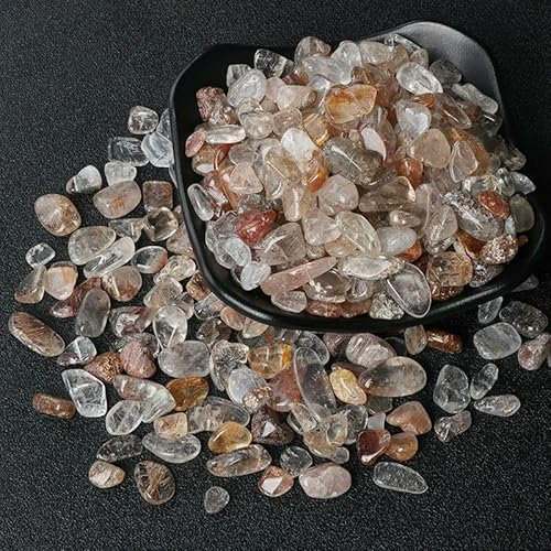 Natürlicher Heilstein-Kies, 5–8 mm, unregelmäßig, ungebohrt, Rohmineralien, getrommelter Labradorit, Achat, Quarzsplitter, Heimaquarium-Dekor, Rutilquarz, 20 g