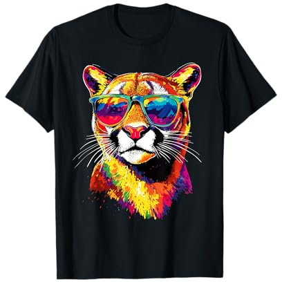 Cougar Fauve Lion de Montagne Pumas Panthère Douce Puma T-Shirt
