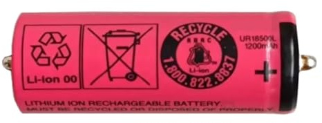 Elektrorasierer UR18500Y/L, 1200 MAh, 3,7 V, Akku. Kompatibel Mit Braun 720 730 730cc 730S-4 790cc 5375 5377 7281 7381 7781 9595