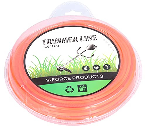 Linea di sostituzione del trimmer della corda ad alta flessibilità resistente all'installa da tosaerba a corda in nylon falciatura (3.0 quadrato rosso)
