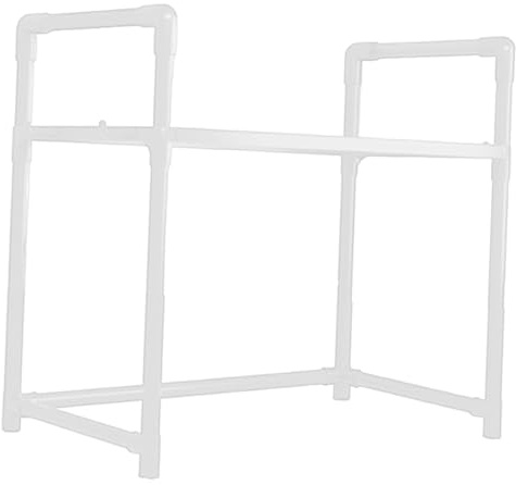 predolo Étagère de four à micro-ondes, étagère de comptoir multifonctionnelle, stable, garde-manger, bureau, organisateur de comptoir ménager, 1 Niveau Noir