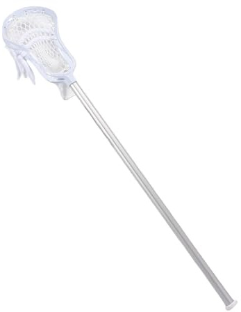 RiToEasysports Lacrosse-Sticks, 30-Zoll-Komplett-Lacrosse-Stick mit Netztasche und Rutschfestem Griff für Männer (White)