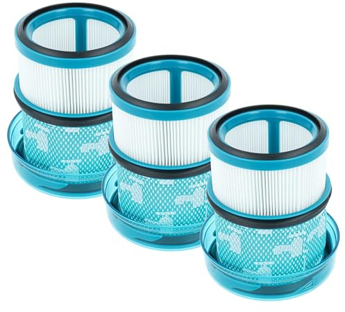 vhbw 3x Staubsaugerfilter kompatibel mit Dyson DS60 Staubsauger - HEPA-Filter Blau