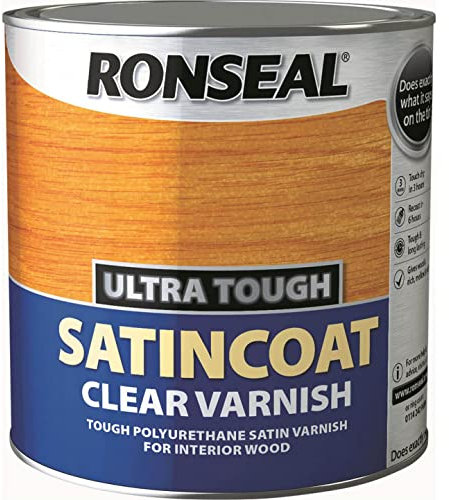 Ronseal UTVSC25L 2.5L Ultra Tough Internal Clear Satincoat Varnish