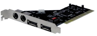 Syba sd-ini-2es PCI 2-Port E-SATA Karte mit 2 x Power Connector, Initio Chipsatz