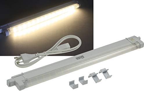 ChiliTec LED Unterbauleuchte 40cm Küchenleuchte 4 Watt 440 Lumen Lichtleiste Schrankleuchte mit Schalter Beleuchtung Küche Arbeitsfläche Licht Warmweiß