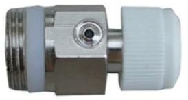 Valvolina di sfiato ottone cromato per radiatore 1/4