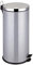 Premier Housewares 30 L Stainless Steel Slim Pedal Bin - Silver Recycle Bin for Kitchen - 65 x 30 x 36 cm