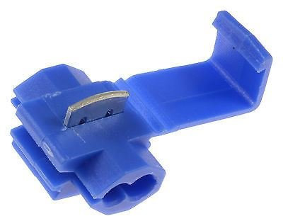 100 x Blue Scotch Lock Quick Splice Wire Crimp Connectors Electrical 14-16AWG