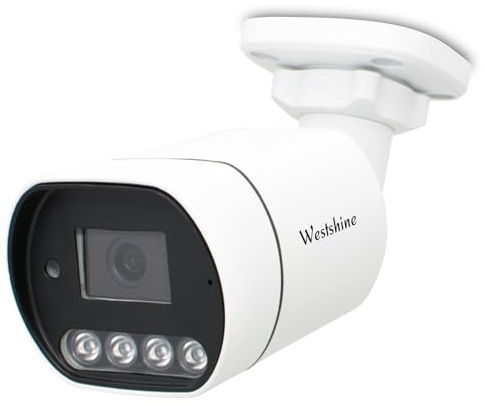 WESTSHINE 1080P 2.0 Megapixel CCTV Caméra de Surveillance Sécurité Extérieur Intérieur, 1/2.8 CMOS 2.8mm Lentille 4 LED IR-Cut 65ft Vision Nocturne