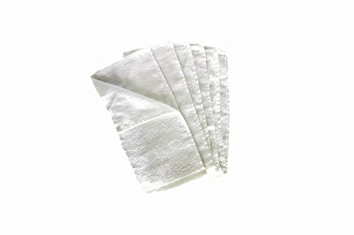 Immaculate Textiles Premium Bamboo Face Cloths/Flannels/Washcloths - Pack of 6-25x25cm - 400GSM : Sensitive Skin, Makeup Removal & Facial Cleansing