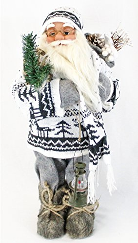 Unbekannt Weihnachtsmann Weihnachtsmänner Figur ca. 60cm Deko Nikolaus Santa Claus| 6 Verschiedene Modelle zur Auswahl (Alvin)
