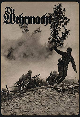 Schatzmix Wehrmacht Soldaten beim Vorrücken Metallschild 20x30 Deko tin Sign Blechschild, Blech, Mehrfarbig, 20x30 cm