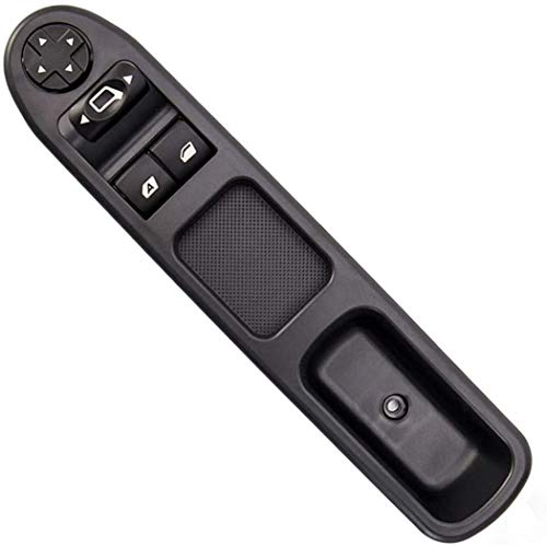 ProPlip Leve Vitre Retroviseur Avant Gauche Compatible Peugeot 207 Citroen C3 6554.QC Bouton Commande noir