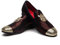 JITAI Homme Cuir Pantoufles Métalliques Mocassins, Marron 04, 43 EU (10 UK)
