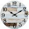Wanduhr – 25,4 cm leise Nicht tickende Holz-Wanduhren batteriebetrieben – Landhaus-Retro-Stil, rustikaler Stil, dekorativ für Wohnzimmer, Küche, Zuhause, Badezimmer, Schlafzimmer