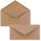 25x Kraftpapier-Umschläge DIN Lang - Rosa - Nassklebung 11 x 22 cm - Brief-Umschläge aus Recycling-Papier - Vintage Kuverts von NEUSER PAPIER