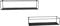 Industriedesign Wandregal 2er SET TINKA aus Metall in Schwarz 60cm & 65cm breit