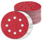 Schleifpapier 125mm Klett 60 Körnung Schleifscheiben für 8 Loch Exzenterschleifer (80 Stück)