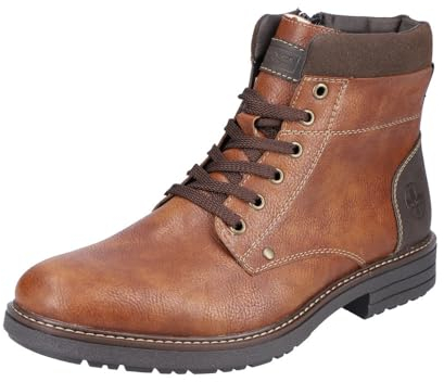 Rieker 33140, Stivali Stringati Uomo, Marrone, 40 EU