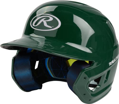 Rawlings | MACH Batting Helmet | Gloss Dark Green | Junior (6 3/8 - 7 1/8)