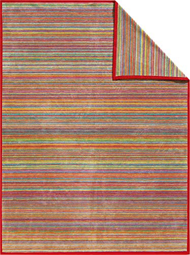 Erwin Müller Wohndecke Pescara Baumwollmischung rot Größe 100x150 cm