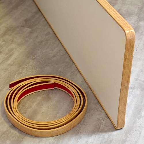 U-Form Ruban adhésif pour bords de meubles,Auto-adhésif,TProtection de Bord de Meubles Flexible en TPE,pour Contreplaqué,les plans de travail, armoires et Restauration de Meubles (18mm x4.8m)