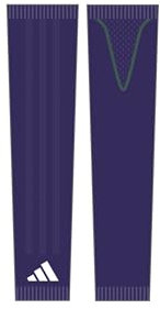 adidas Core Compression American Football Arm Sleeve Manguitos, Team Collegiate Purple, L-XL Hombres