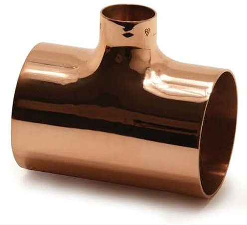 T-Stück. Kupfer Lötfittinge Löt- Übergangsmuffe Lötfittings Bogen DVGW (35mm)