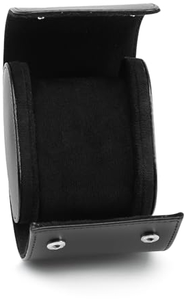 HNCY Porta Orologi Uomo, Lusso Scatola Porta Orologi Per 1 Orologi, Vintage Scatola Orologi, Custodia Orologio da Viaggio, Scatola Regalo Orologio Nero