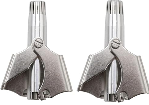 BOBOZHONG Tondeuse Nez Oreilles,2 PCS Coupe Nez Manuelle,Tondeuse à Poils nasaux,Coupe-Poils Nez,Acier Inoxydable Tondeuse à Poils du Nez, Lavable, pour Hommes et aux Femmes