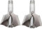 Nasenhaarschneider,2PCS Manueller Nasentrimmer,Gesichtshaartrimmer Edelstahl,HaartrimmerHerren,Nase,Ohren,Koteletten,Gesichtshaartrimmer,Abwaschbar,für Männer und Frauen