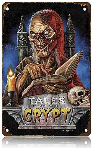 Tales From The Crypt Horror Tv Poster Metal Tin Sign Vintage Wall Decor 12x8 Inches-2