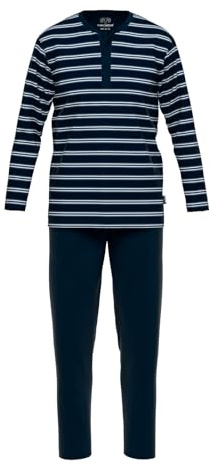 Ceceba Herren Pyjama Set Schlafanzug lang Pyjama Pure Cotton