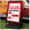 Robuster Plakatständer, 60 x 90 cm Sandwich-Board-Werbeschildhalter für den Bürgersteig mit wasserbefüllbarem Sockel, austauschbares Plakatwandgestell für Einkaufszentren (Farbe: S