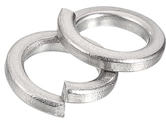 QUARKZMAN 300 Stück Federringe, M4 Spaltsicherungsring Sortiment 316 Edelstahl Sicherungsringe für Schrauben Bolzen Muttern, Silber