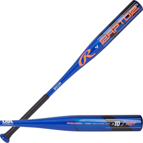 Rawlings | Raptor T-Ball Bat | USA | -12 Drop | 2 1/4 Zoll Barrel | 1 PC Aluminium