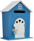 YCXJB Buzones de Exterior con Cerradura de Combinación, Buzón de Pared con Cerradura, Buzon de Pared, Buzón de Madera Fresco y Duradero(Blue,9 * 5 * 13in)