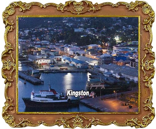 Kingston Jamaika Tourist Souvenir Kühlschrankmagnete Kühlschrankdekoration Magnet