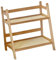 Milageto Desk Storage Organizer,Double Layer Rack for Tabletop,Plant Stand,Sundries Storage Shelf Ladder for Countertop Office Home