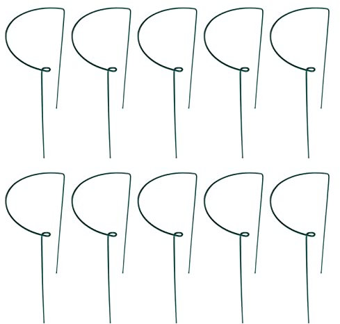 Ywmsfl Lot de 10 treillis en fer forgé pour plantes de jardin, jardinage, fournitures ménagères pour tomate, concombre, pois