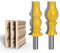 Fräser, 2 Stück/Set Architekturform-Fräser, 12 mm, 12,7 mm Schaft, großes umkehrbares Kronenform-Fräser-Set, Holzbearbeitung, Trimmfräser (Größe: 12,7 mm Schaft)