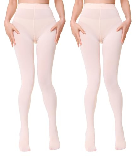 EVERSWE 2 Pairs Women's Microfiber Opaque Tights