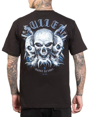 Sullen Clothing T-Shirt Hur Skulls Art Collective Tattoo Dämon Schädel Demon, Größe:XL